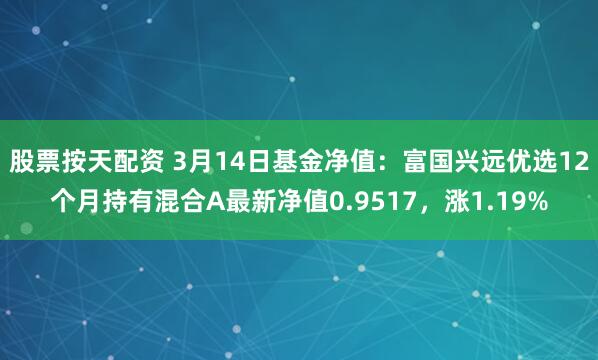 股票按天配资 3月14日基金净值：富国兴远优选12个月持有混合A最新净值0.9517，涨1.19%