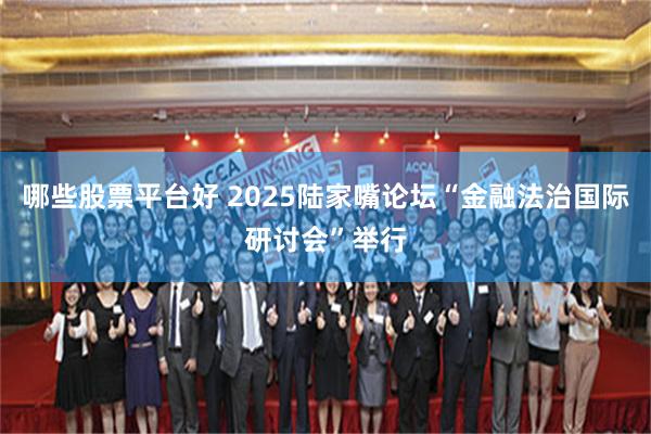 哪些股票平台好 2025陆家嘴论坛“金融法治国际研讨会”举行